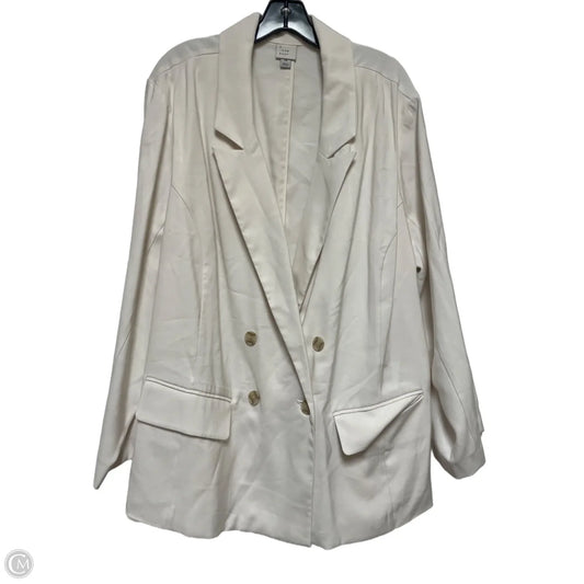 Blazer By A New Day In Cream, Size: 1x