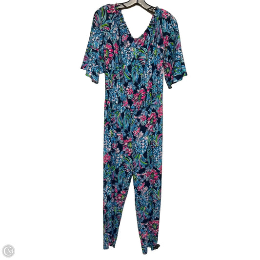 Jumpsuit Designer By Lilly Pulitzer In Floral Print, Size: M