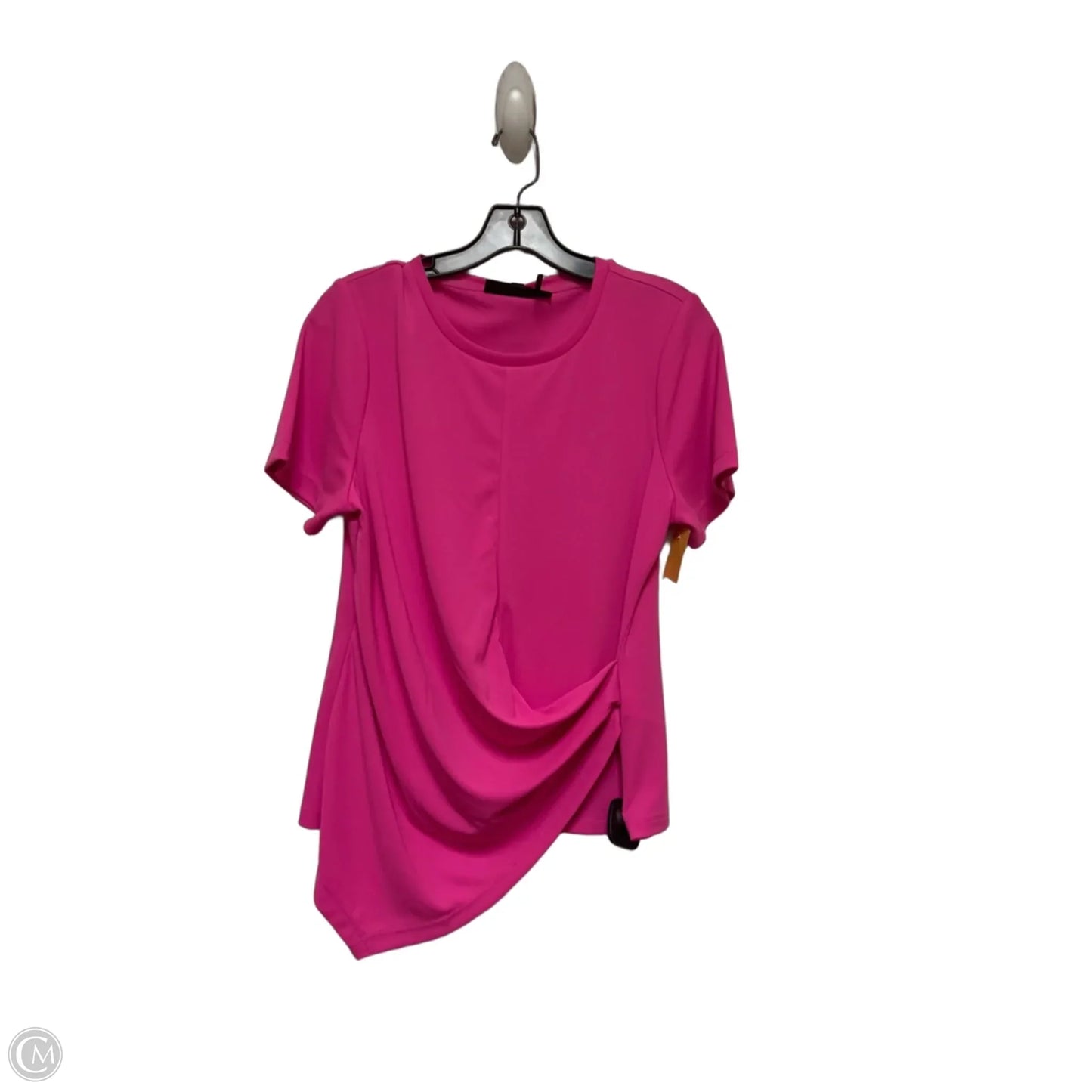 Top Short Sleeve By Dkny In Pink, Size: M