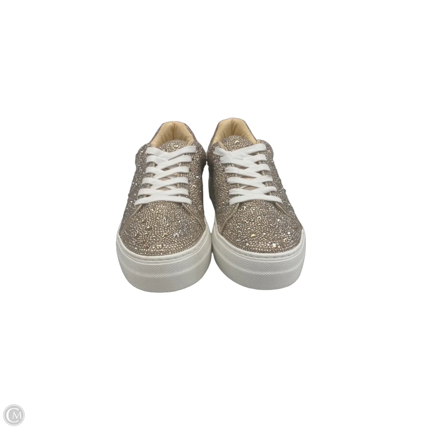 Shoes Sneakers Platform By Betsey Johnson In Gold, Size: 9