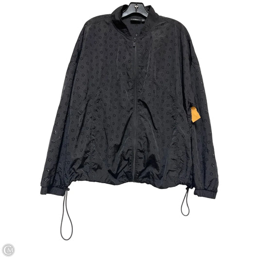 Jacket Windbreaker By Torrid In Black, Size: 1x