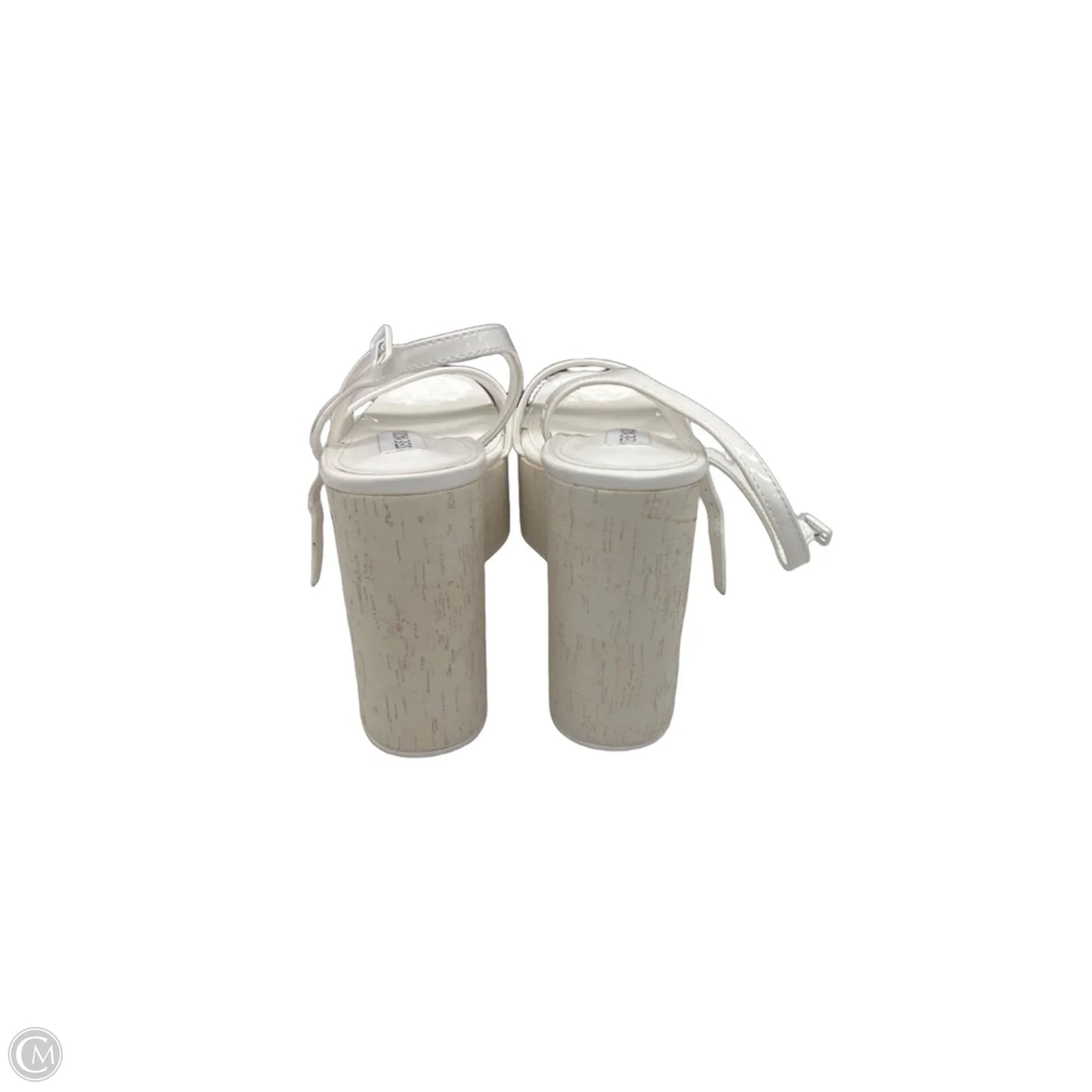 Sandals Heels Wedge By Steve Madden In White, Size: 10