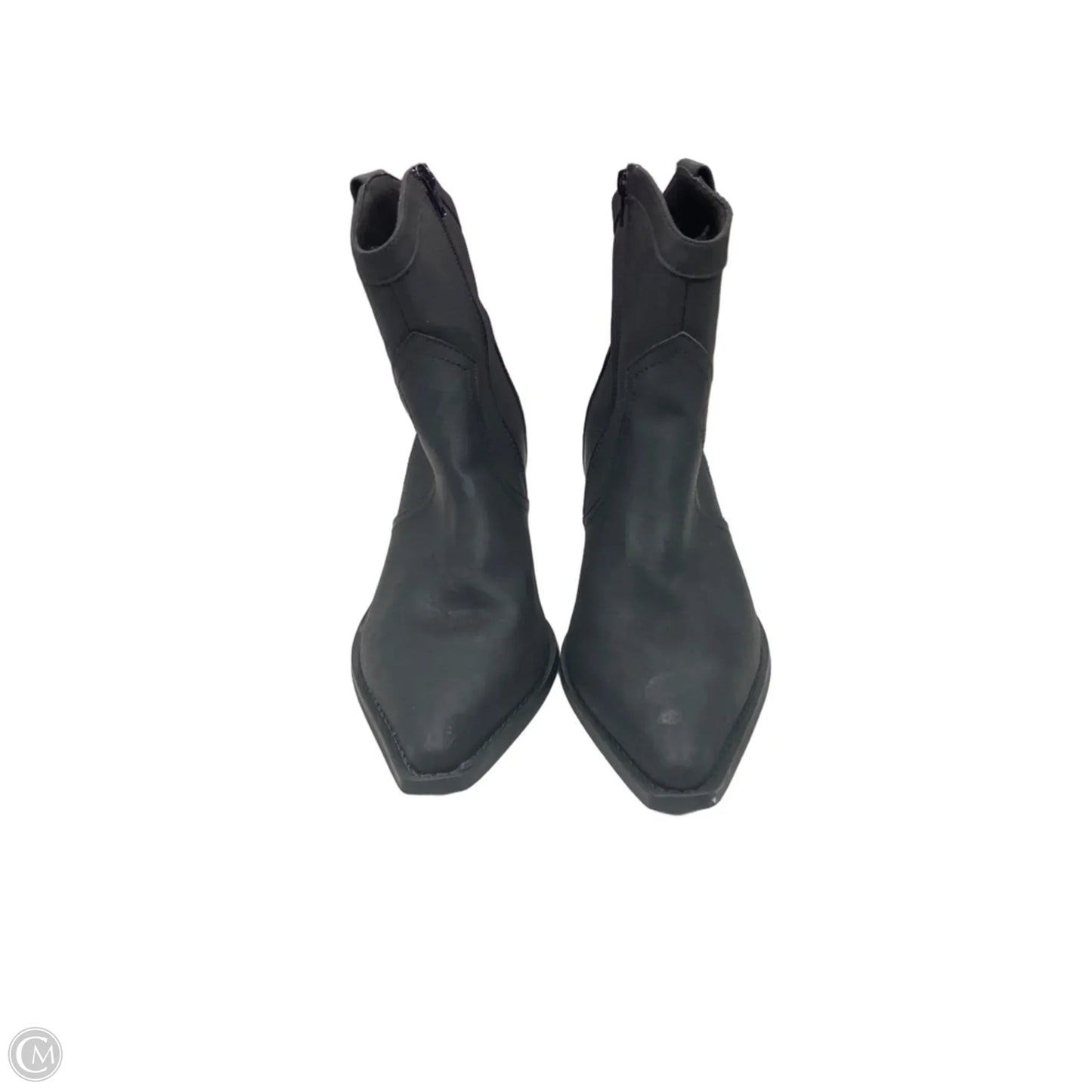 Boots Western By Asos In Black, Size: 8