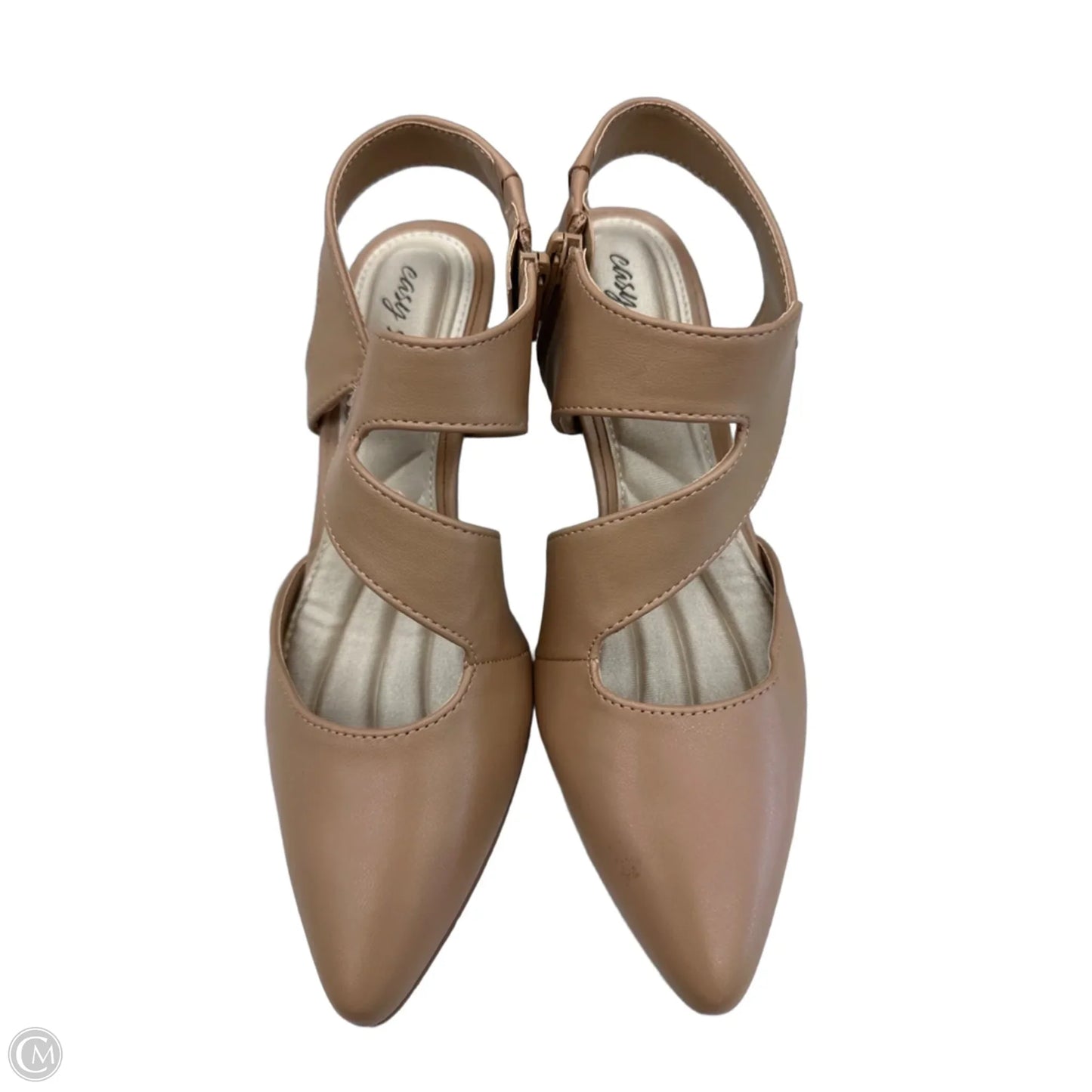 Shoes Heels Kitten By Easy Street In Tan, Size: 6