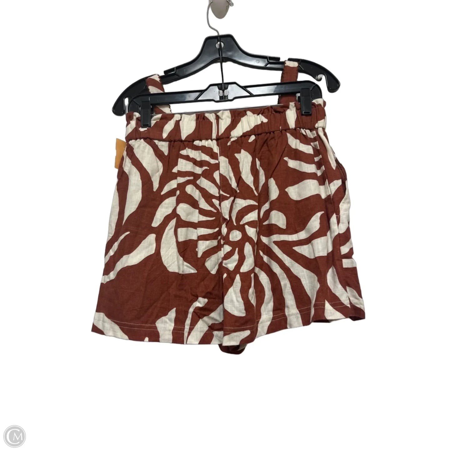 Shorts Set By Clothes Mentor In Brown & White, Size: Xs