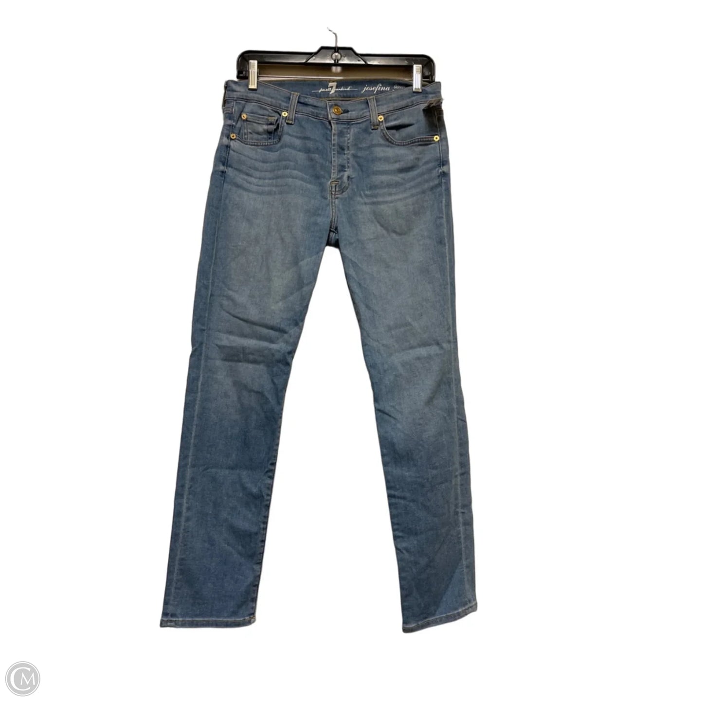 Jeans Boyfriend By 7 For All Mankind In Blue Denim, Size: 4
