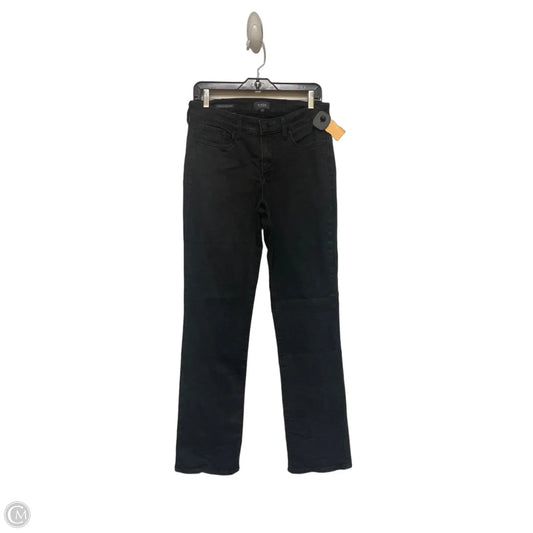 Jeans Straight By Not Your Daughters Jeans In Black Denim, Size: 6
