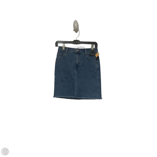 Skirt Mini & Short By H&m In Blue Denim, Size: 4