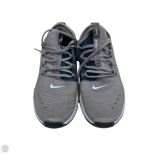Shoes Athletic By Nike In Blue & Grey, Size: 8