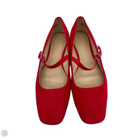 Shoes Flats By H&m In Red, Size: 7.5