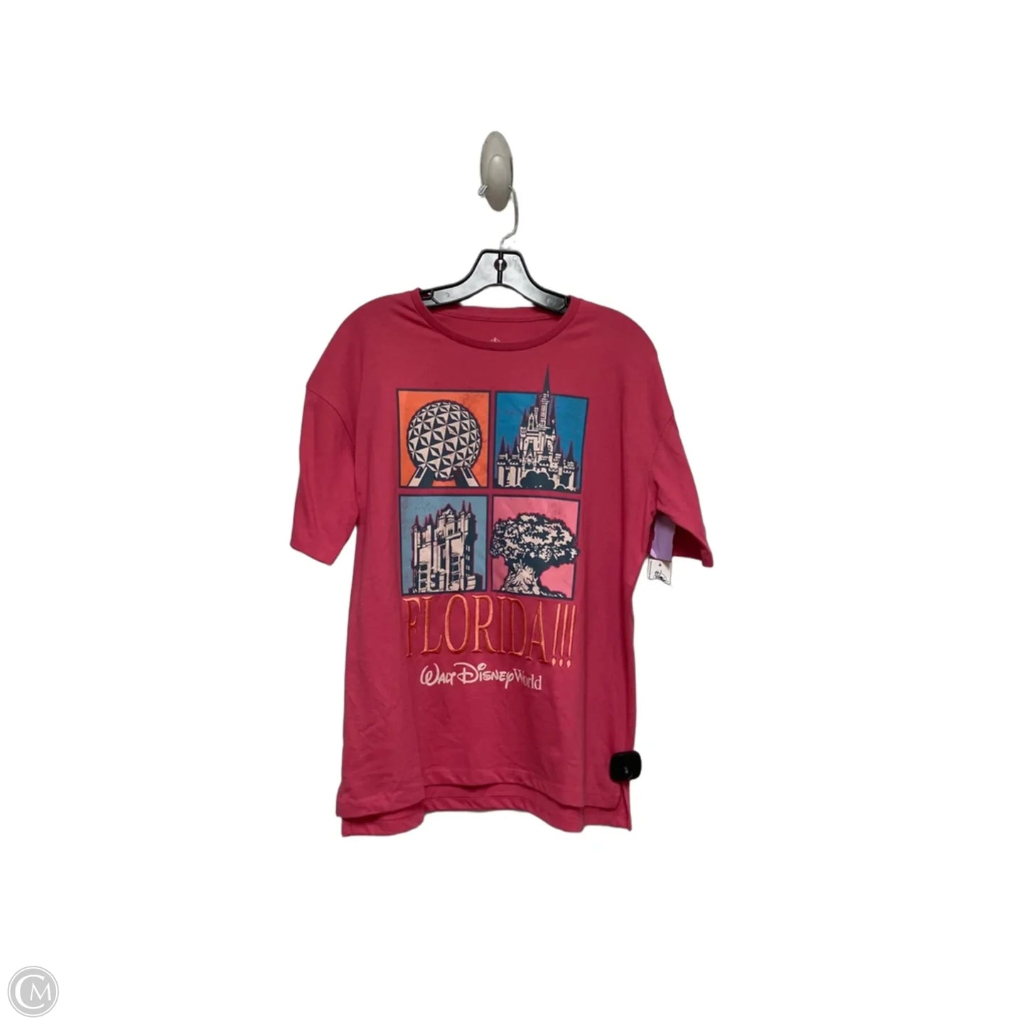 Top Short Sleeve Basic By Disney Store In Pink, Size: S