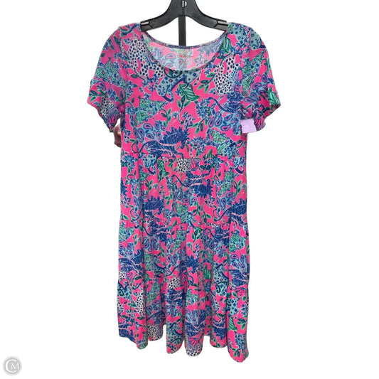 Dress Designer By Lilly Pulitzer In Blue & Pink, Size: Xs
