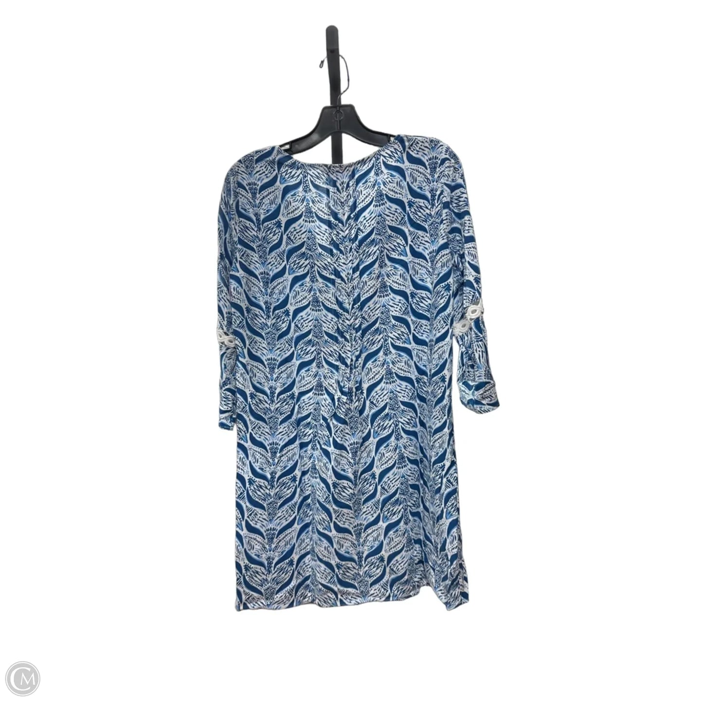 Dress Designer By Lilly Pulitzer In Blue & White, Size: S