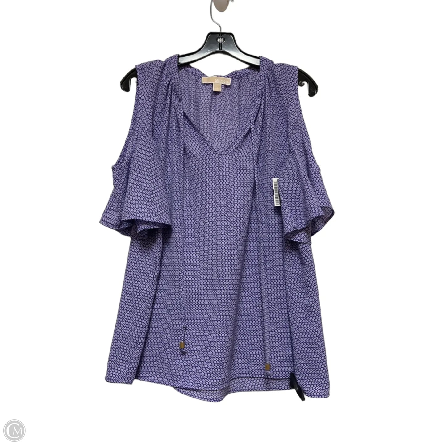 Top Short Sleeve By Michael By Michael Kors In Purple, Size: L