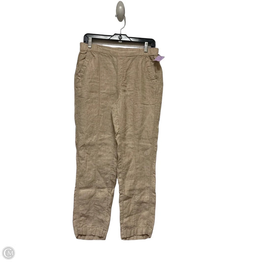Pants Linen By Nicole Miller In Tan, Size: 8