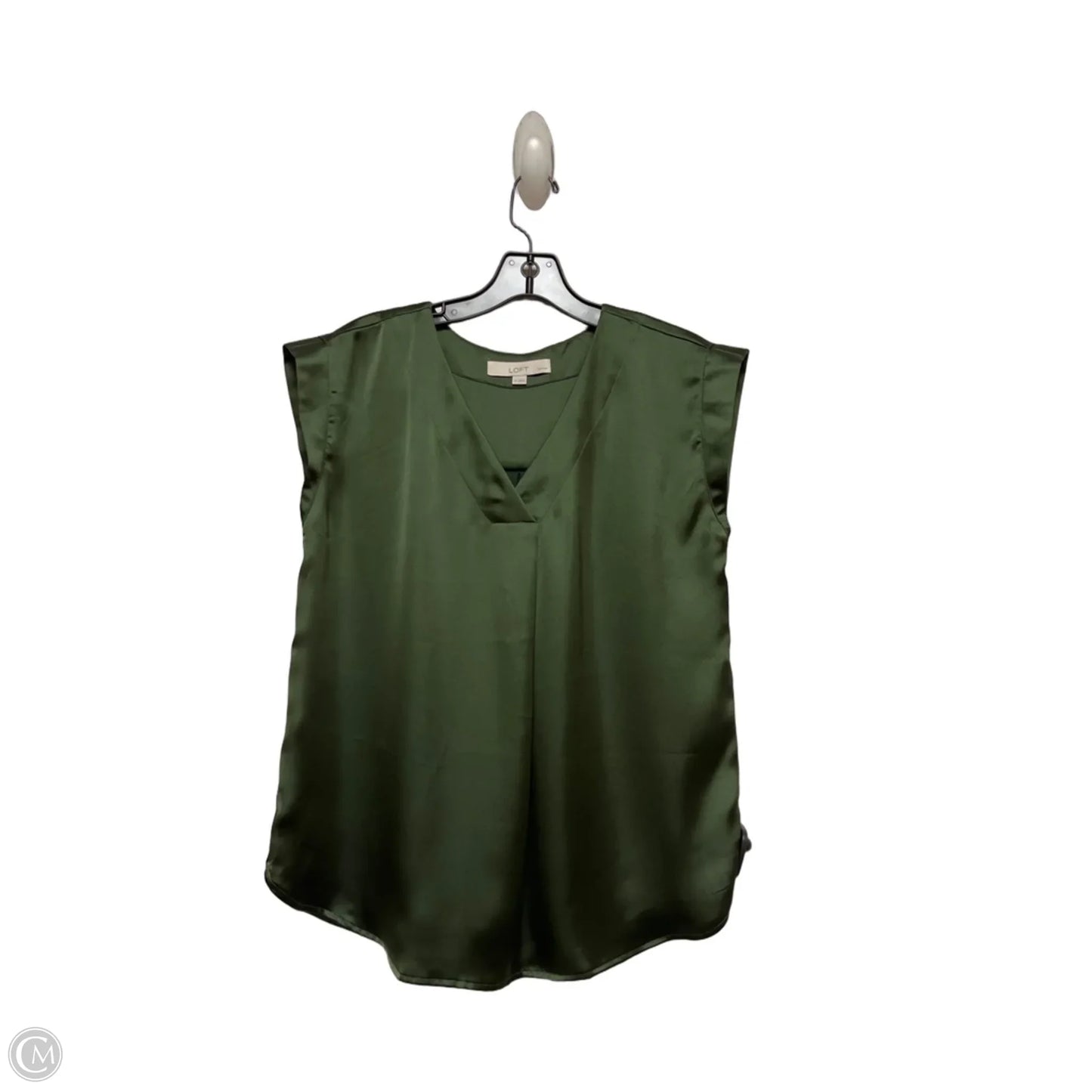 Top Sleeveless By Loft In Green, Size: Sp