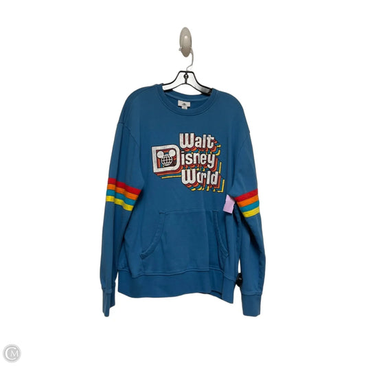 Sweatshirt Crewneck By Disney Store In Blue, Size: L