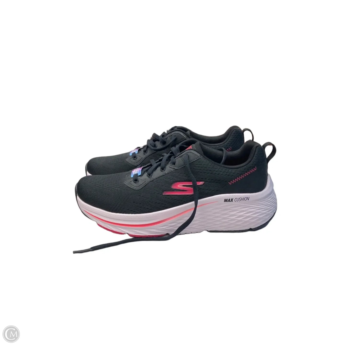 Shoes Athletic By Skechers In Black & Pink, Size: 8.5