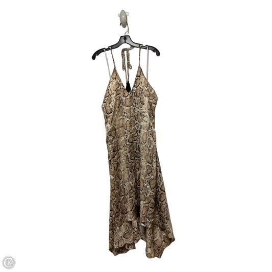 Dress Casual Midi By Aakaa In Snakeskin Print, Size: S