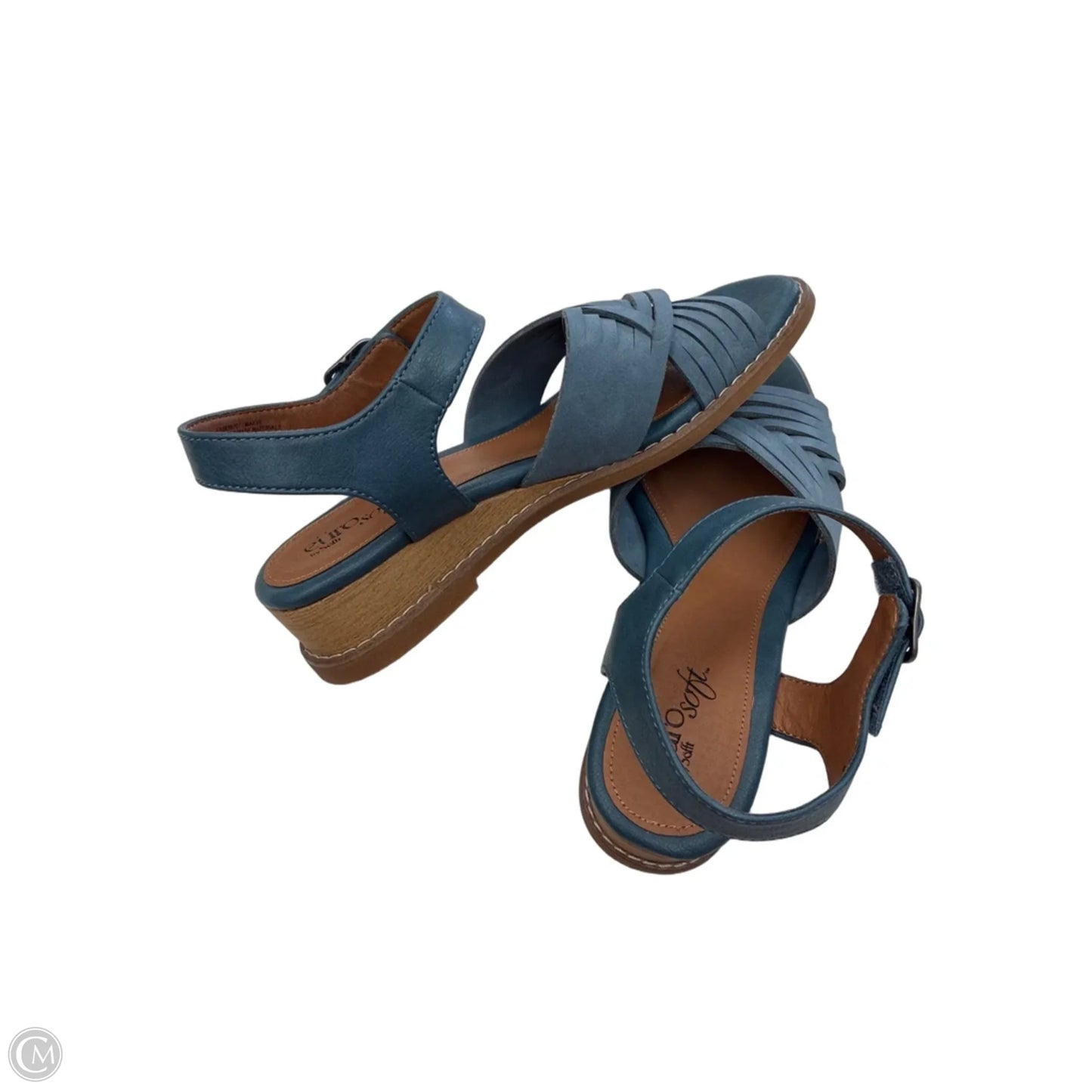 Sandals Flats By Sofft In Blue, Size: 6
