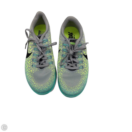 Shoes Athletic By Nike In Green & Grey, Size: 8.5