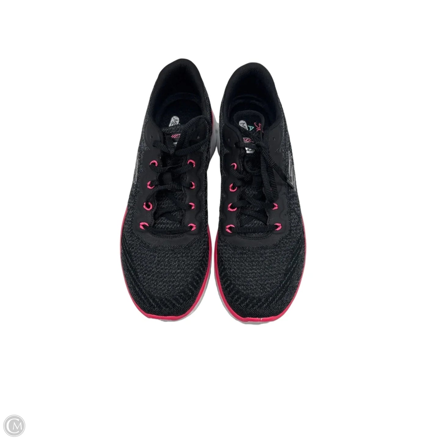 Shoes Athletic By Skechers In Black & Pink, Size: 9