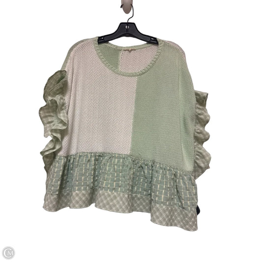 Top Short Sleeve By Easel In Green, Size: M