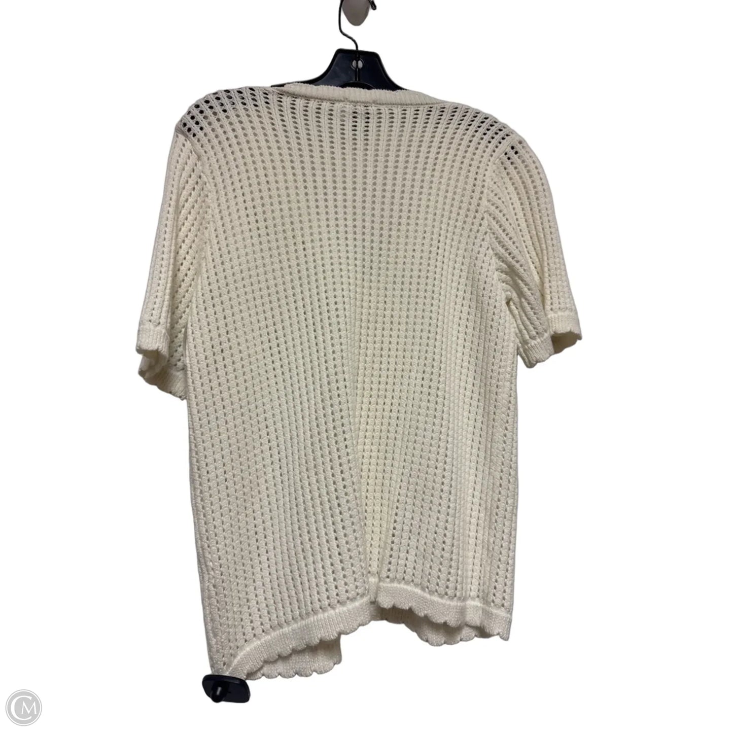 Top Short Sleeve By Princess Polly In Cream, Size: 4