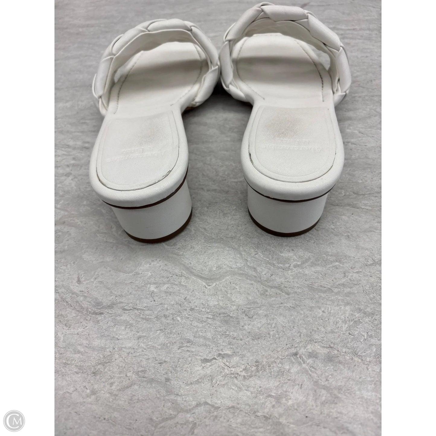 Sandals Heels Block By Abercrombie And Fitch In White, Size: 7.5