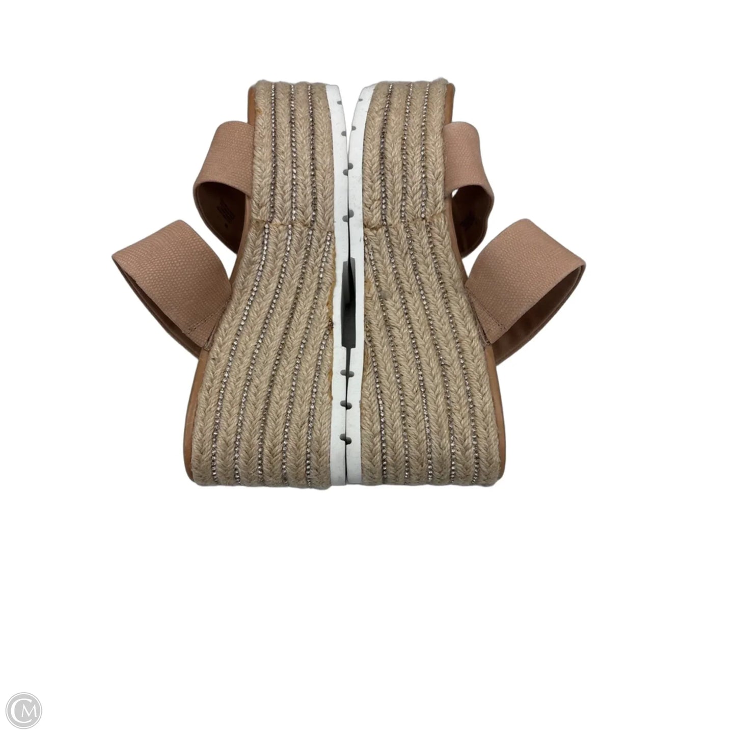 Sandals Heels Wedge By Gianni Bini In Tan, Size: 7