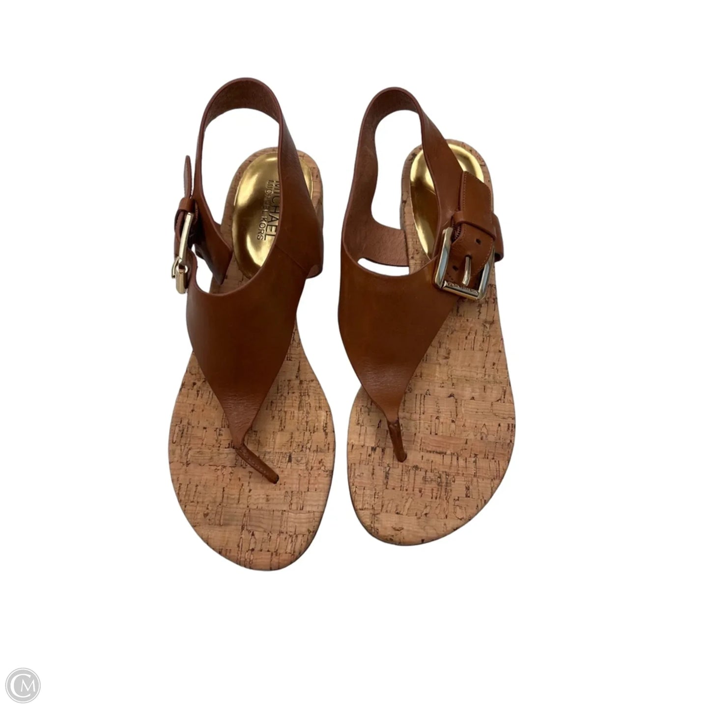 Sandals Flats By Michael By Michael Kors In Brown, Size: 9