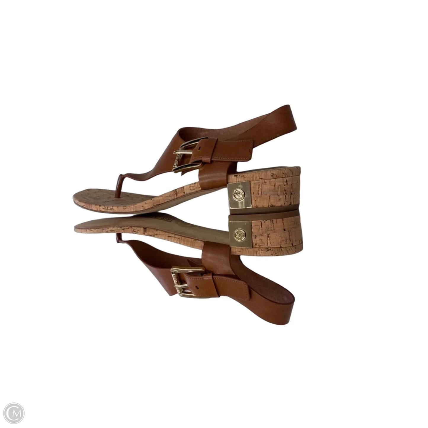 Sandals Flats By Michael By Michael Kors In Brown, Size: 9