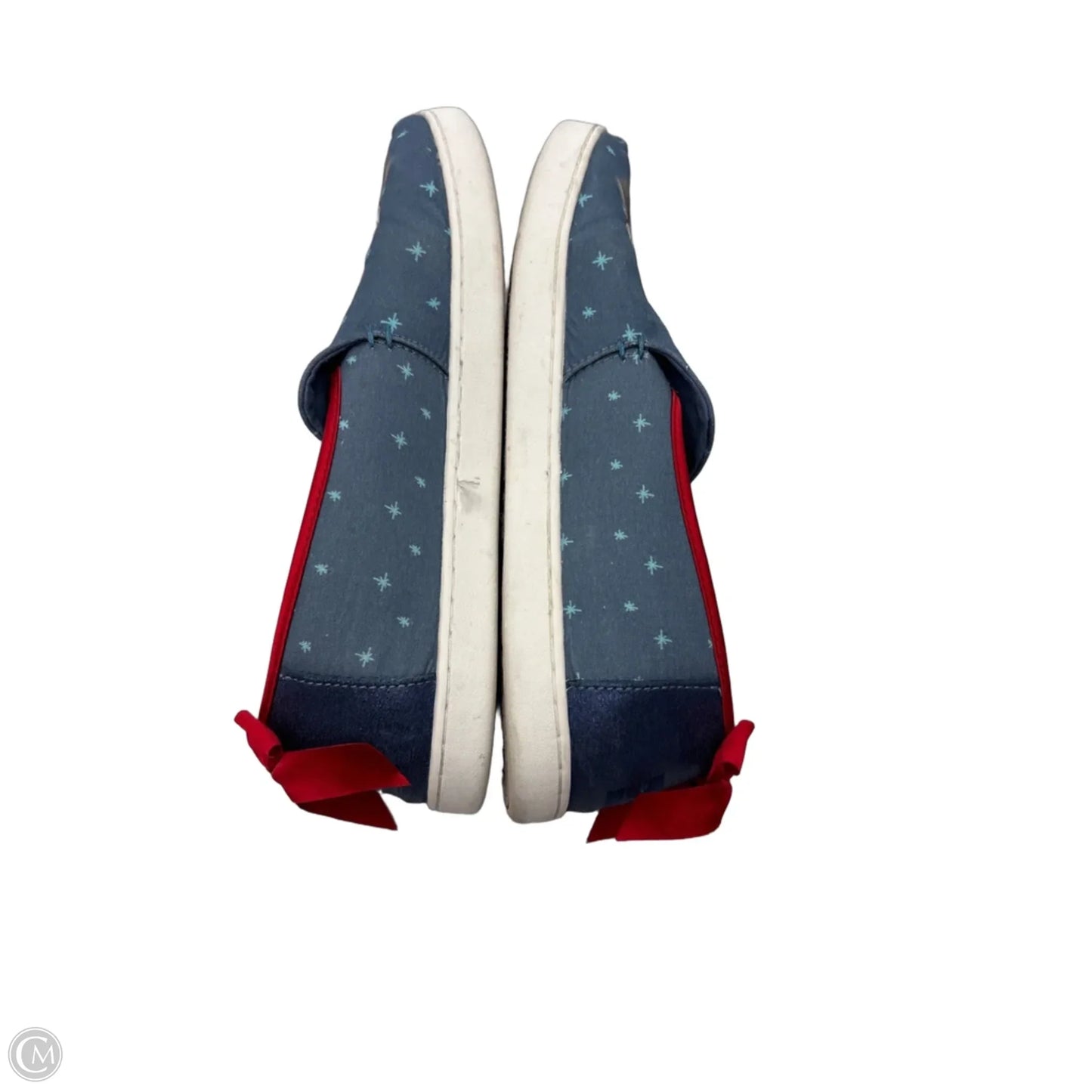 Shoes Flats By Toms In Blue & Red, Size: 10