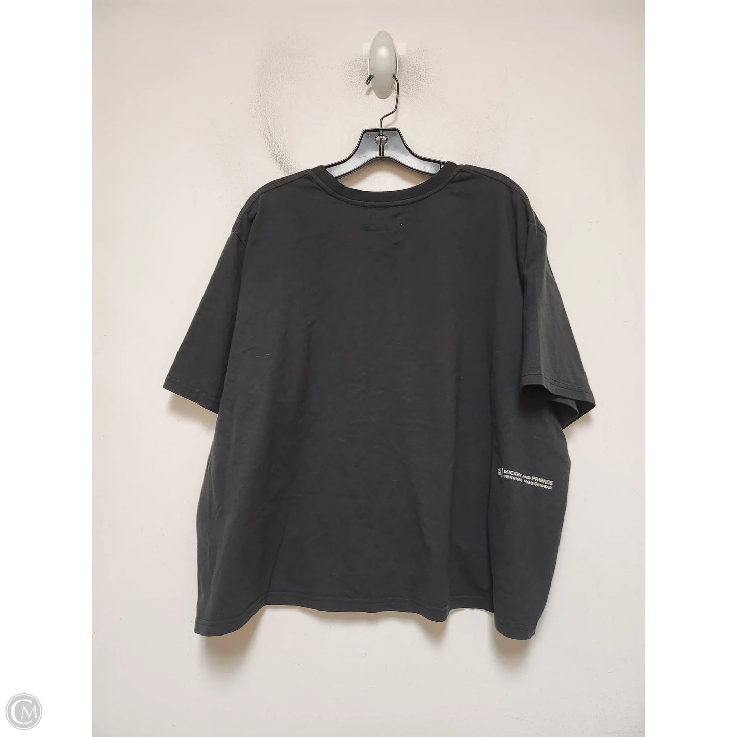 Top Short Sleeve Basic By Disney Store In Grey, Size: 2x