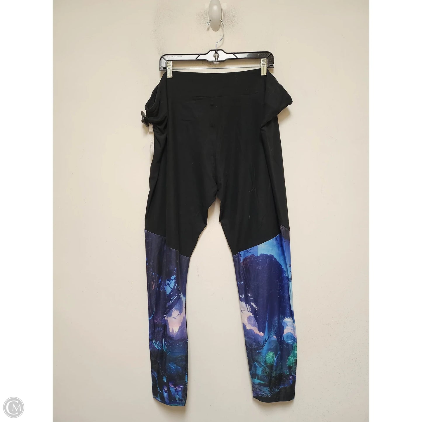 Pants Leggings By Disney Store In Black & Blue, Size: 3x