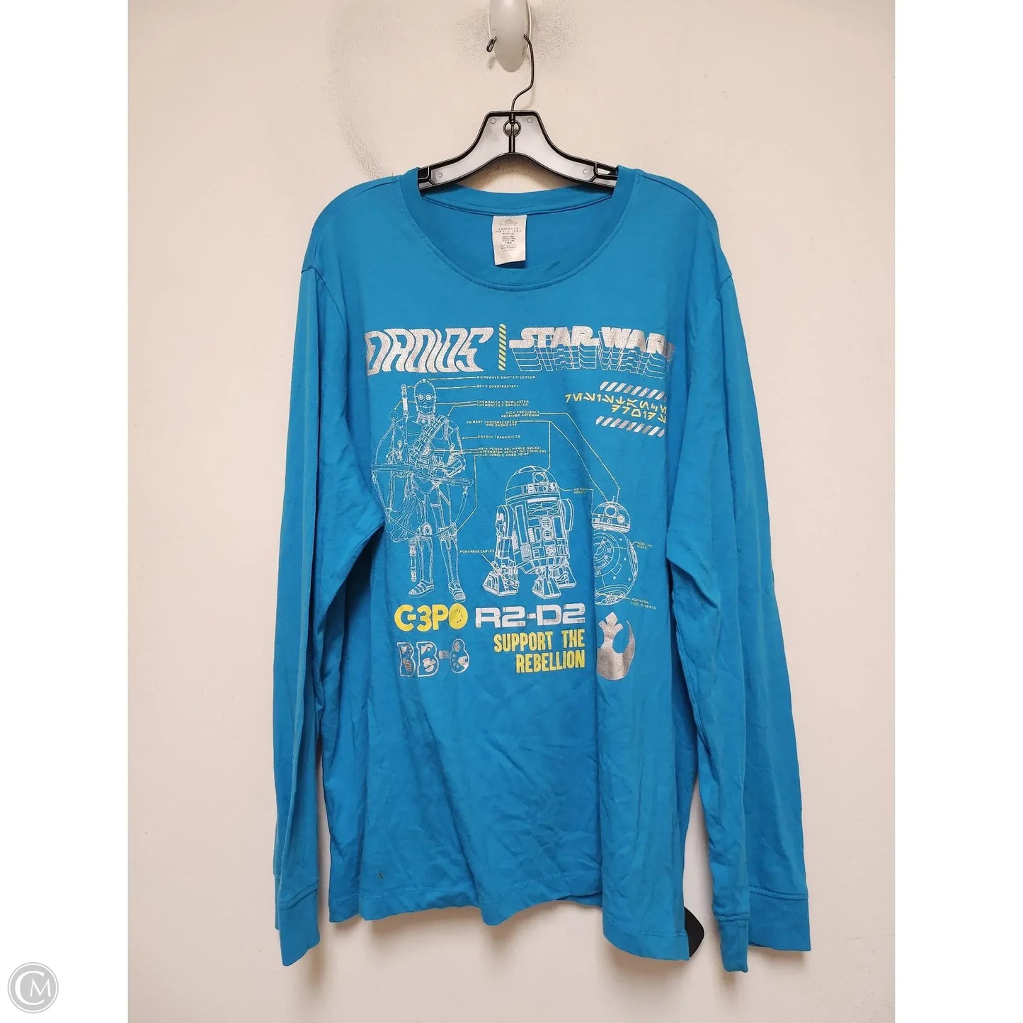 Top Long Sleeve Basic By Disney Store In Blue, Size: Xl