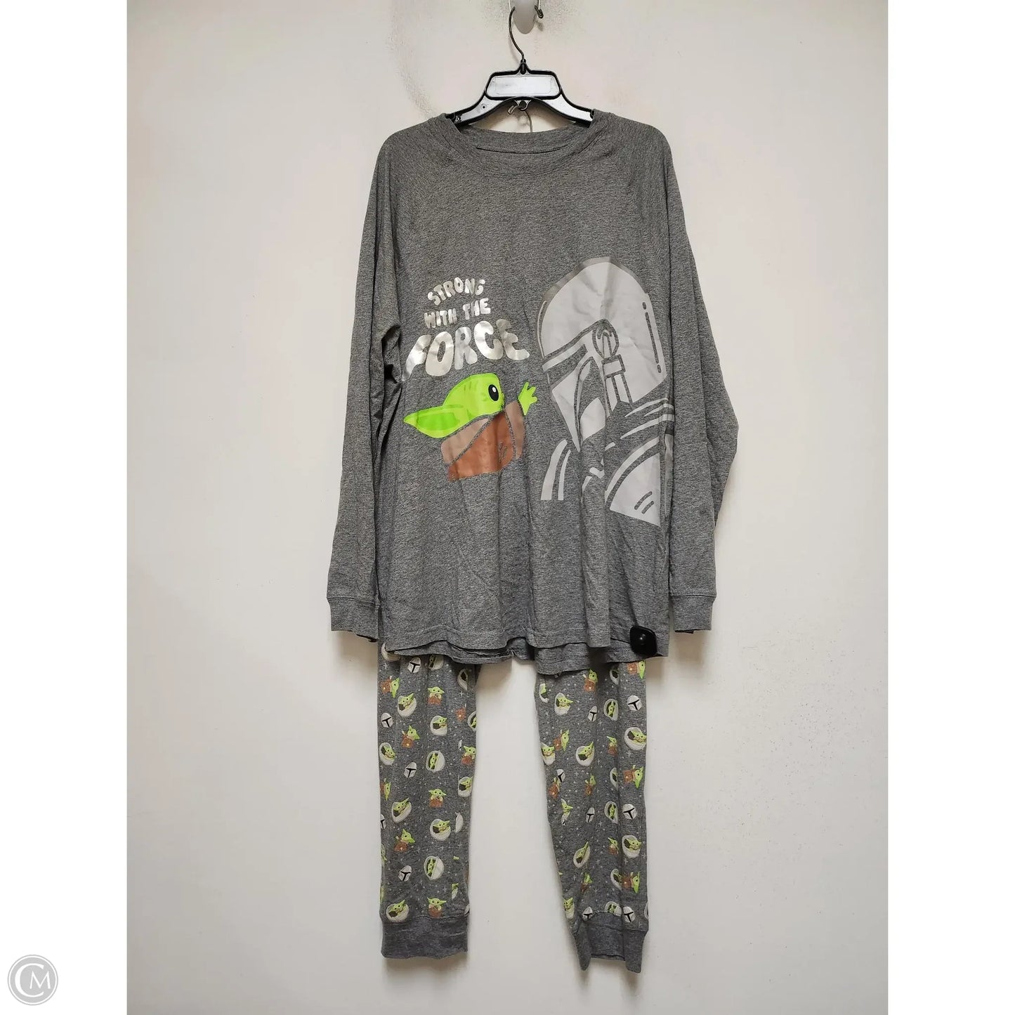 Pajamas 2pc By Disney Store In Green & Grey, Size: Xl