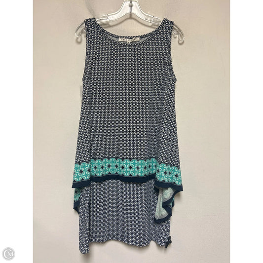 Dress Casual Short By Max Studio In Blue & White, Size: M