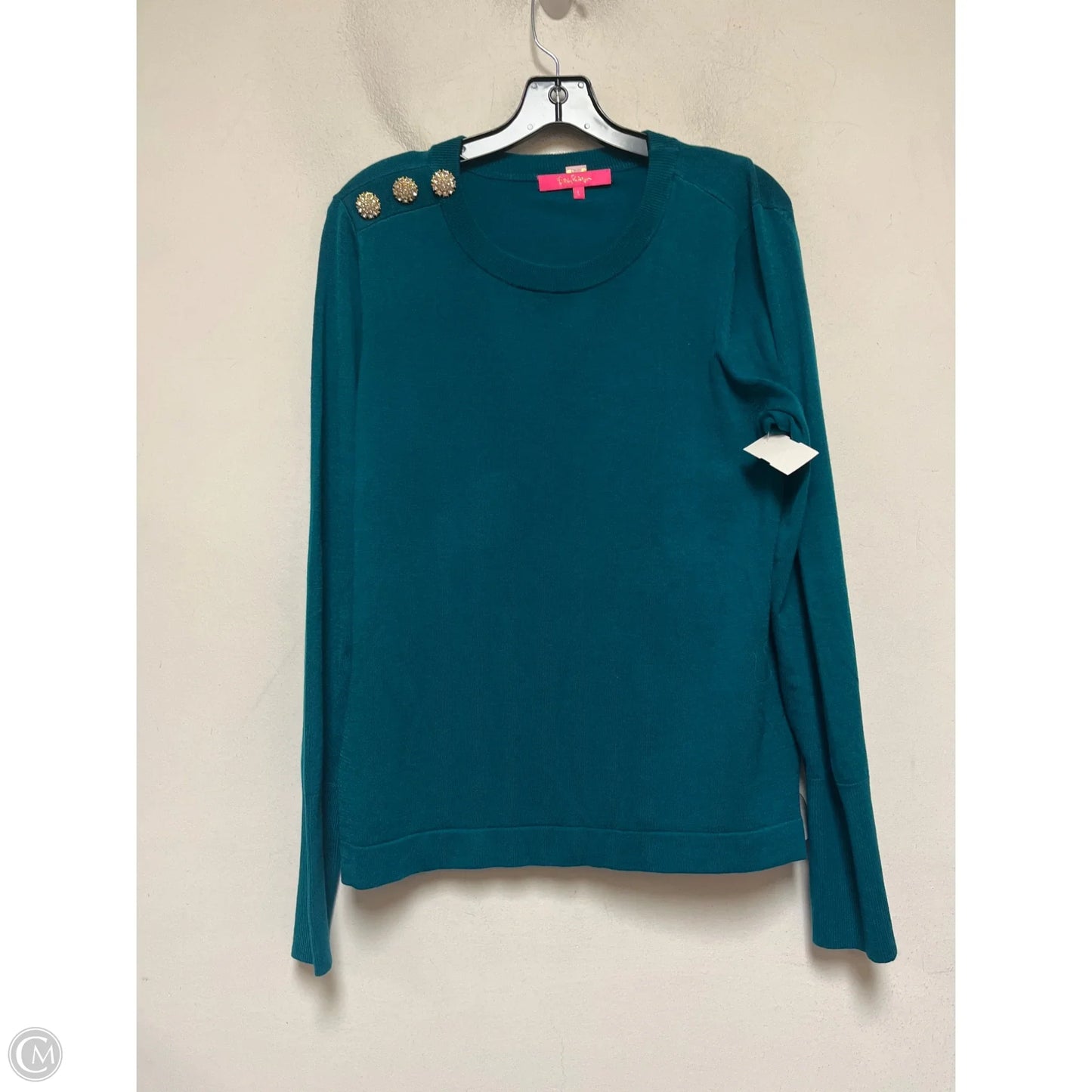 Sweater Designer By Lilly Pulitzer In Teal, Size: L