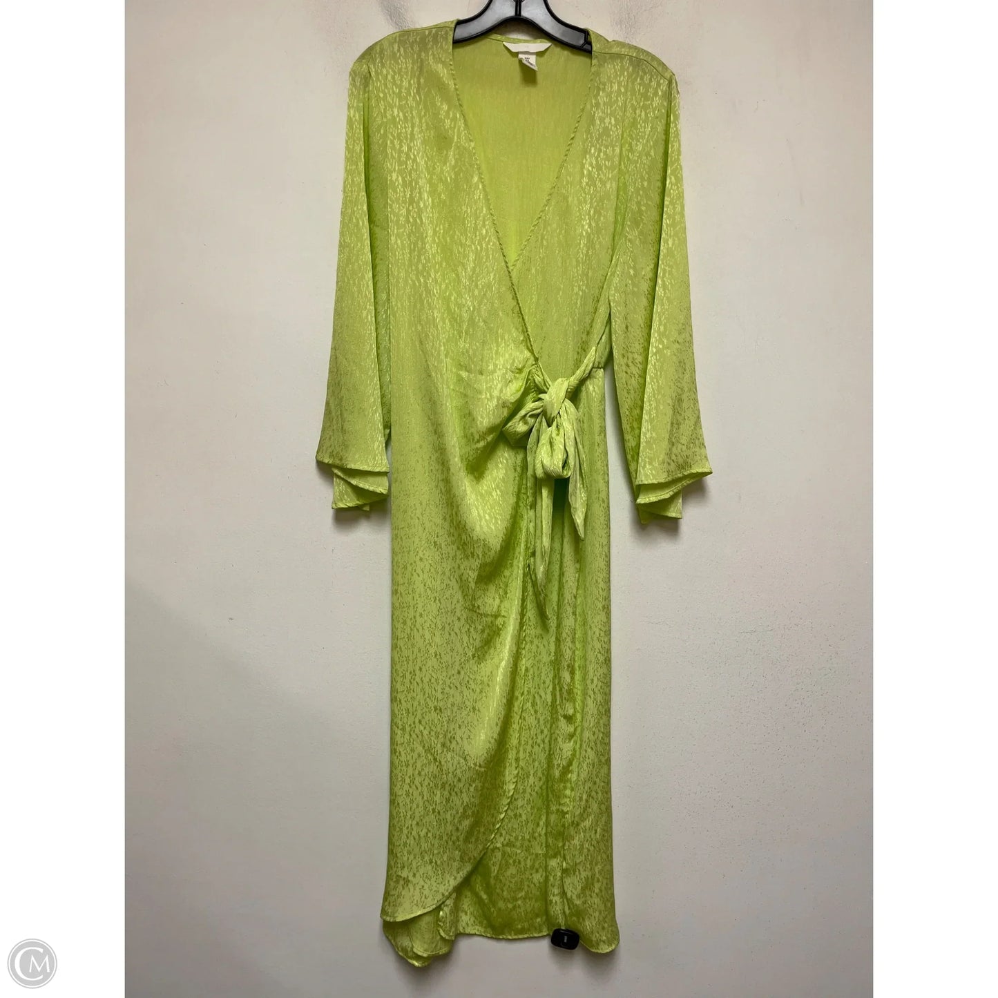 Dress Casual Midi By H&m In Green, Size: S