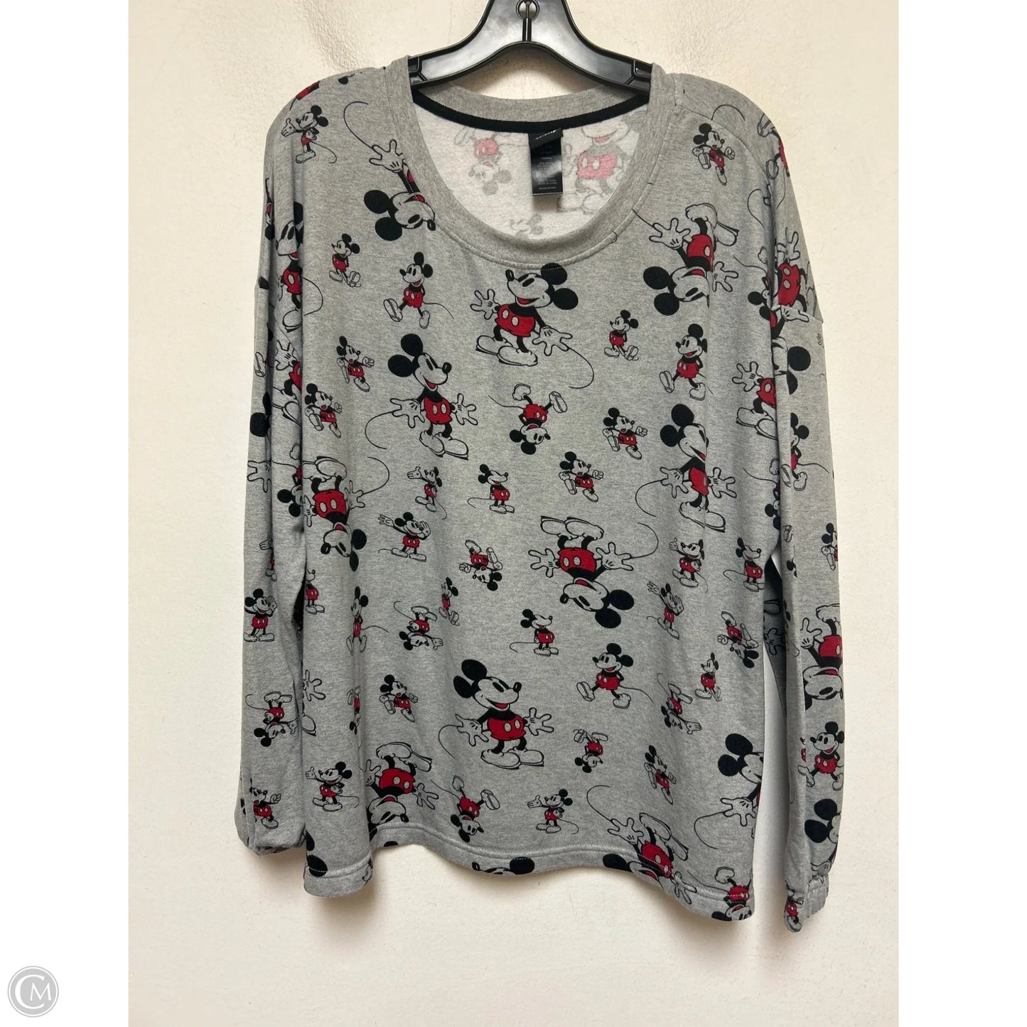 Top Long Sleeve By Disney Store In Grey, Size: M