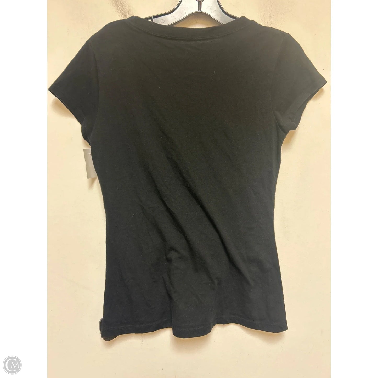 Top Short Sleeve Basic By Disney Store In Black & Gold, Size: L