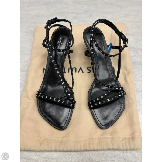 Sandals Luxury Designer By Louis Vuitton In Black, Size: 9