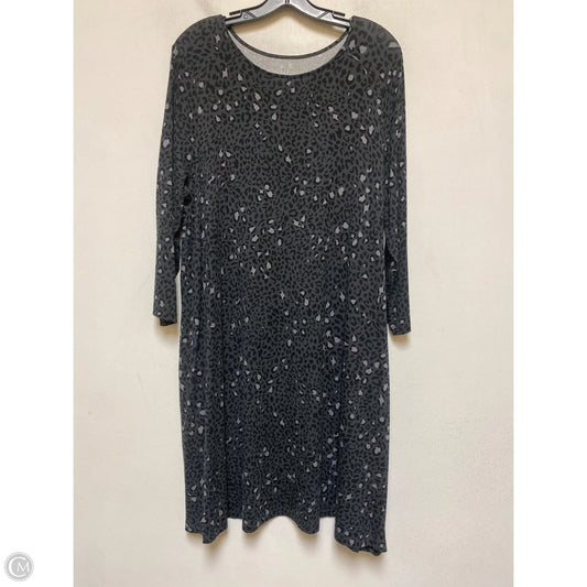 Dress Casual Short By Time And Tru In Animal Print, Size: Xxl