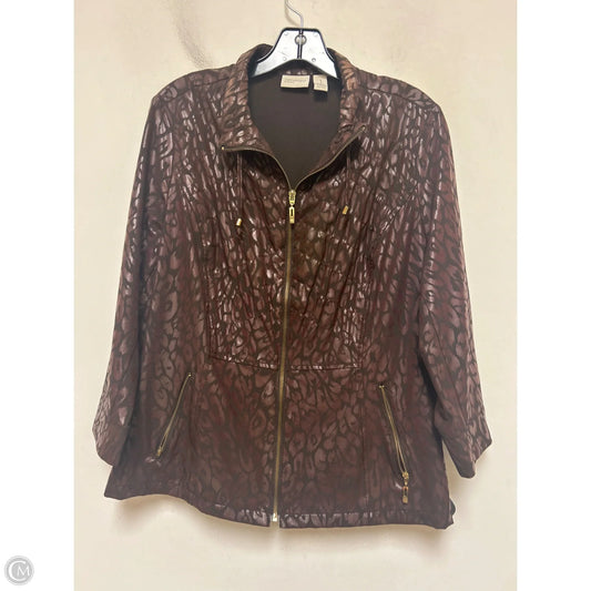 Jacket Other By Chicos In Animal Print, Size: M