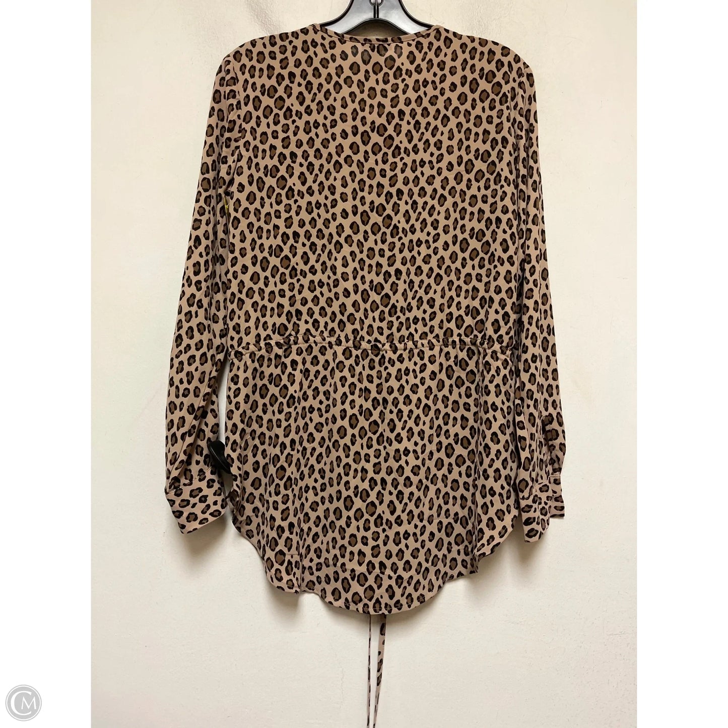 Top Long Sleeve By Ann Taylor In Animal Print, Size: Xxs