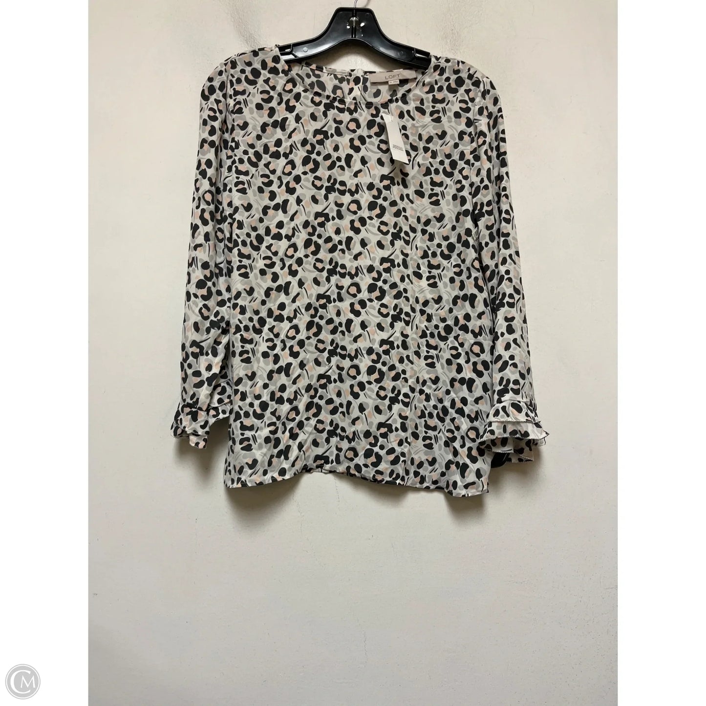 Top Long Sleeve By Loft In Animal Print, Size: Xs