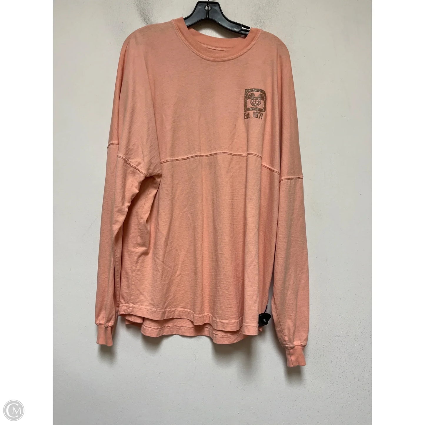 Top Long Sleeve By Disney Store In Gold & Pink, Size: L