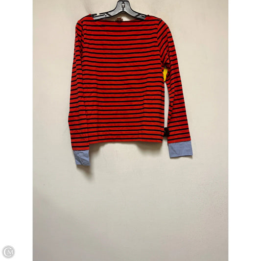 Top Long Sleeve By J. Crew In Striped Pattern, Size: Xs