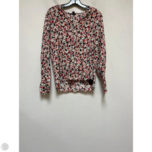 Top Long Sleeve By Ann Taylor In Floral Print, Size: Xs